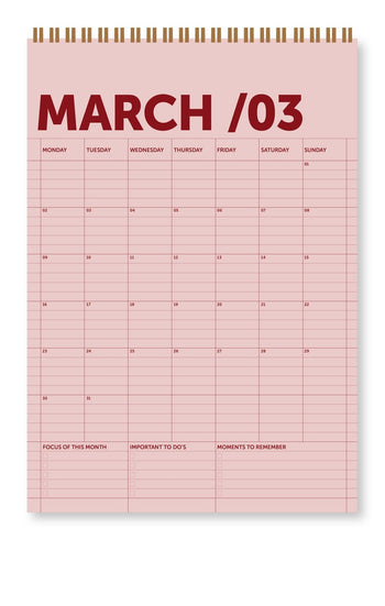 Wall Calendar 2026